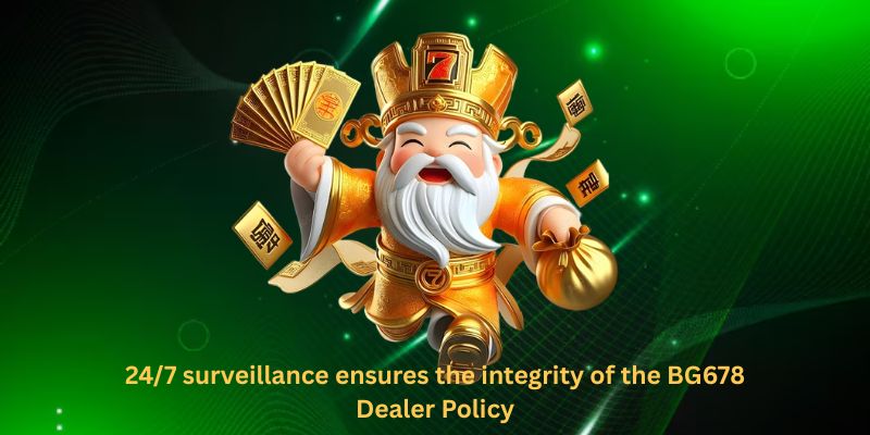 24/7 surveillance ensures the integrity of the BG678 Dealer Policy